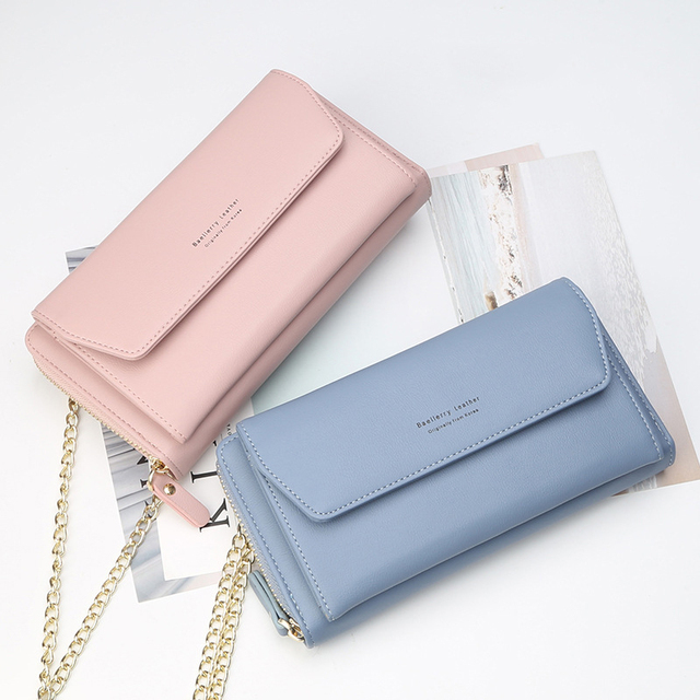 Wholesale Ladies Clutch Bag Multi-card Zipper Long Wallet Large Capacity Casual Chain Wallet Yiwu Bag Factory