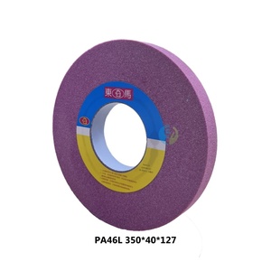 Ruota di macinazione in ceramica al corindone cromato a forma di disco PA46L350 * 40*127 personalizzabile per smerigliatrice di allumina fusa rosa - Product Image 1