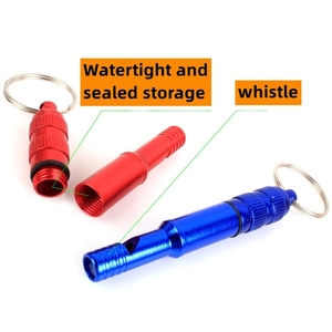 Porte-clés sifflet 2-en-1 multifonction avec étui à pilules, étanche et scellé, pour arbitres <span class=keywords><strong>de</strong></span> sport et entraînement - Product Image 4
