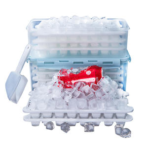 <b>Silicone</b> <b>Ice</b> <b>Cube</b> Mold With Lid 1.7L 2.8L 3.3L Household <b>Ice</b> Maker For Refrigerator Quick Freeze <b>Ice</b> <b>Tray</b> - Product Image 5