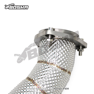 Tubo de Escape Personalizado con Protector Térmico para Ferrari F430 Spider/Coupe 4.3L 2005-2008, Tubo de Escape de Acero Inoxidable de Flujo Libre - Product Image 5