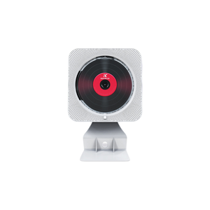 Reproductor de CD Portátil Redondo de Tela con Pantalla LCD, Altavoces Estéreo Dobles, Puerto USB/AUX, Equipo de Música de Pared - Product Image 2