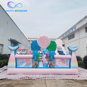 Set de Juegos Inflable con Tobogán y Decoración de Concha Marina, Casa de Brinco para Niños, Equipo de Juego - Product Image 1