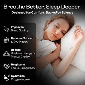 YOJO Plester Hidung Anti-Dengkur Ekstra Kuat Transparan Hipoalergenik Bersertifikat CE ISO, Bernapas untuk Mengatasi Dengkur & Tidur - Product Image 2