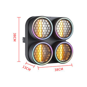 Projecteur LED matriciel rétro à <span class=keywords><strong>4</strong></span> faisceaux, design modulable, 100W RGB, contrôle DMX512 réglable, indice de protection IP20, pour DJ/club/fête/scène KTV - Product Image 1