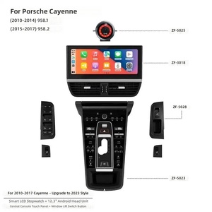 Kits de Actualización Interior para Automóvil Android de 123 Pulgadas para Porsche Cayenne 2010-2017, Panel de Consola Central, Pantalla LCD Multifuncional, Cronómetro, WiFi - Product Image 4