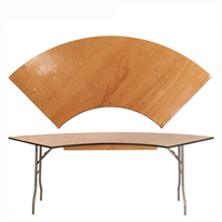 Table de pique-nique pliable en bois en forme de serpent, design contemporain pour banquet et mariage