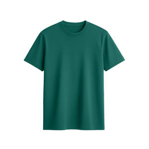 T-shirt pour homme en coton 100% tricoté, couleur unie, coupe classique, respirant, écologique, 180g, décontracté, réutilisable, indispensable au quotidien - Product Image 1
