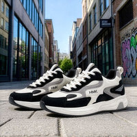 Baskets décontractées rétro avec logo personnalisé, empeigne en maille respirante, chaussures de marche tendance pour femmes et hommes, fabrication sur mesure complète, marque privée