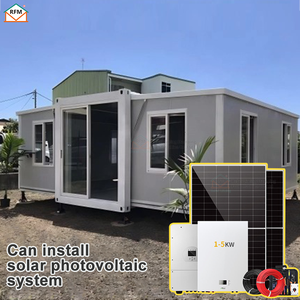 Maison conteneur en acier préfabriquée pliable à double aile extensible de 20 à 40 pieds, deux chambres, une salle de bain, <span class=keywords><strong>pour</strong></span> bureau ou hôtel - Product Image 2