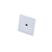 Enchufe de pared de 1 toma con conexión a tierra, de bajo consumo, ideal para hoteles.
