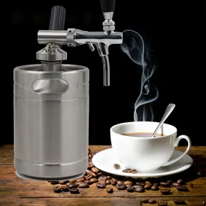Ev demlemek nitro buzlu kahve çay mayalama sistemi 304 gıda sınıfı paslanmaz çelik 64oz soğuk demlemek kahve üreticisi
