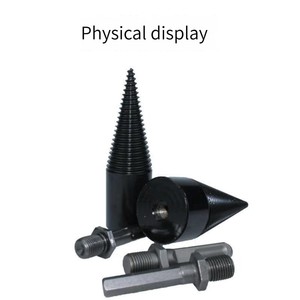 HENGLAI 32/42MM Firewood <strong>Machine</strong> Drill <strong>Bit</strong> Wood Cone Punch Driver with Square Shank Round/Hex <strong>Bit</strong> for Splitting <strong>Tool</strong> - Product Image 3