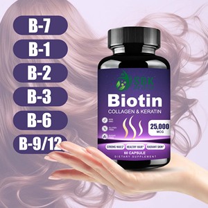 Cápsulas de Biotina de Calidad Confiable con Ácido Pantóthenico y Fósforo, Apoyo al Metabolismo Energético, Cápsulas de Vitamina B12 - Product Image 6