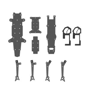 New IFlight SH CineFlow 5 Parts Carbon Fiber Side Panels Middle Top Bottom Plate TPU-<b>Drones</b> <b>Accessories</b> - Product Image 4