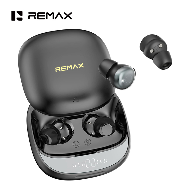 Remax Sleep Noise Cancelling Earbuds Bluetooth 6.0 LED Display Mini Sleep in Ear Headphones Wireless Earphones with App Control