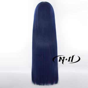 Perruques de cosplay ND Stocking Anarchy, anime, bas et jarretière, longues, lisses, bleu, rose, mélange de couleurs, brun clair, résistantes à la chaleur - Product Image 5