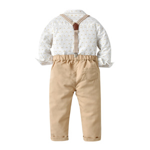 Chemises à manches longues de haute qualité + ensembles de pantalons, vente en gros en ligne, livraison, vêtements pour garçons, boutique pour enfants, ensemble 2 pièces 20B542B - Product Image 2