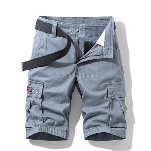 Shorts cargo tactiques pour hommes avec logo personnalisé OEM, multi-poches, décontractés, pour l'été, vêtements de travail, grande taille, respirants, taille mi-haute, en toile - Product Image 2