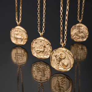 Oroscopo segno ciondolo moneta titanio acciaio inox uomini 12 <span class=keywords><strong>zodiaco</strong></span> oro 18k gioielli <span class=keywords><strong>astrologia</strong></span> collana pendente - Product Image 2