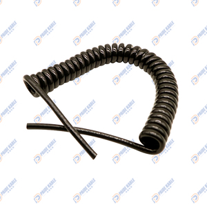 <span class=keywords><strong>Gaine</strong></span> en PU 4x2x24AWG CAT 6 câble spiralé en <span class=keywords><strong>spirale</strong></span> réseau câble à ressort bouclé pour la surveillance du réseau intérieur et extérieur - Product Image 2