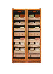 Humidor Comercial Eléctrico Digital de Zona Única con Control de Temperatura y Humedad, Revestimiento de Cedro, Acero Inoxidable y Eliminación de Amoníaco - Product Image 4