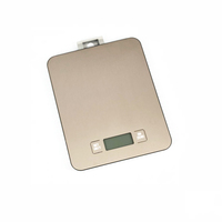 Timbangan Dapur Platform Stainless Steel LFGB Harga Pabrik BSCI 15kg Harga Pabrik Kotak Hadiah Warna Emas Logo Laser