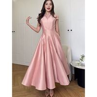 Robes de soirée élégantes en acétate à col en V et manches courtes, grandes tailles 4XL, pour femmes, vente en gros