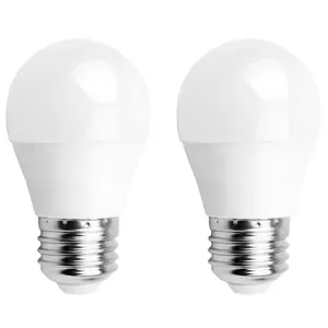 Lampadina LED G45 E27 4W - Confezione da 2, luce efficiente, a basso consumo, ideale per illuminazione generale e decorazione in casa. - Product Image 1