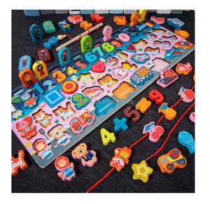Giocattoli educativi Montessori per <span class=keywords><strong>bambini</strong></span> <span class=keywords><strong>gioco</strong></span> di matematica da tavolo in legno <span class=keywords><strong>pesca</strong></span> forme digitali educazione precoce regali per la prima educazione per - Product Image 6