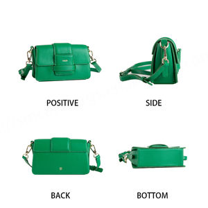 PU <b>Leather</b> Fashion <b>Lady</b> Single Shoulder Messenger <b>Bag</b> with Chain Zipper Closure Handbags - Product Image 3