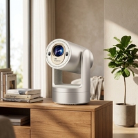 Projecteur de films intelligent J3 720P 200 ANSI avec mise au point automatique, décodage vidéo 4K30, Android 9, Wi-Fi 6 double bande, Bluetooth, batterie intégrée, pour usage domestique