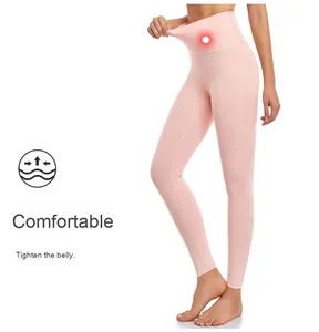 Leggings da Yoga di Alta Qualità per Donna, Traspiranti, ad Asciugatura Rapida, Vita Alta, Modellanti, Tessuto Morbido, Leggings Sportivi Tinta Unita - Product Image 1