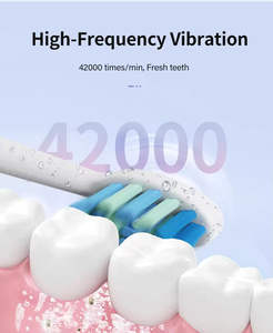 Brosse à dents électrique sonique rechargeable professionnelle avec poils en nylon doux, étanche IPX7, usage domestique, fabricant chinois - Product Image 5