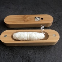 Fil dentaire en amidon de maïs avec cire de candelilla, biologique, rechargeable, biodégradable, 30m/50m, écologique, saveur menthe, logo personnalisé, pour la maison