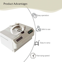 Machine à banderoleuse de ruban adhésif thermofusible 220V/110V, machine à attacher les billets de banque, machine à cerclage à induction intelligente