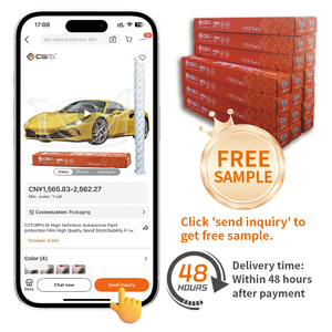 C5TOPFILM - Película Protectora <span class=keywords><strong>de</strong></span> Color TPU Roja <span class=keywords><strong>de</strong></span> 7.5mil, Película <span class=keywords><strong>de</strong></span> Envoltura <span class=keywords><strong>de</strong></span> Color PPF, Autoregenerable con Calor, Antiarañazos, Película <span class=keywords><strong>de</strong></span> <span class=keywords><strong>Cambio</strong></span> <span class=keywords><strong>de</strong></span> Color TPU para Exteriores <span class=keywords><strong>de</strong></span> Automóviles - Product Image 4