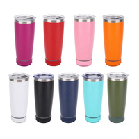Bouteille d'eau intelligente en acier inoxydable de 20 oz avec haut-parleur Bluetooth, faible MOQ, tasse à bière avec couvercle, bouteille de sport