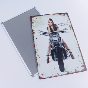 Segno di latta Vintage dell'automobile della birra della decorazione dello strato della latta del metallo retrò su ordinazione all'ingrosso in rilievo - Product Image 3