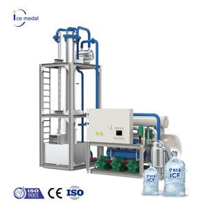 Machine automatique de fabrication de tubes de glace à cylindre solide creux de 30 tonnes engrenage de moteur de compresseur Siemens en acier inoxydable à haute productivité - Product Image 2