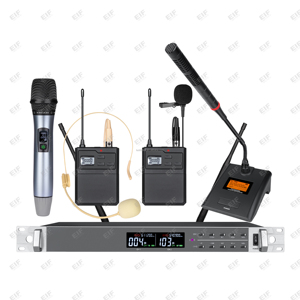 Micrófono Inalámbrico UHF PLL de Doble Canal HD2000 de Alta Calidad, Portátil, con Control de Volumen, Conector XLR Metálico, Infrarrojos, Funciona con Pilas AA - Product Image 2