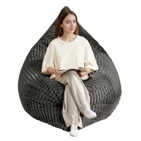Fauteuil pouf convertible moderne de luxe, pliable, en peluche douce, en polaire Sherpa, canapé paresseux pour salon, chambre à coucher, bureau à domicile