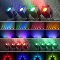 Projecteur LED rechargeable 80W RGBWA+UV 6-en-1 à batterie pour événements extérieurs, éclairage de scène LED à batterie, IP65
