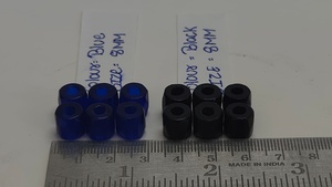 Perles de verre facettées russes de style vintage, cobalt, 8 mm, coupe baril classique, pour la création de bijoux imposants - Product Image 3