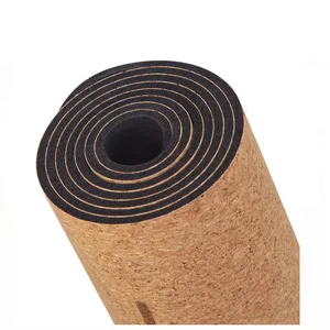 Sinh Thái Thân Thiện Chống Trượt Biểu Tượng Tùy Chỉnh Grip Tái Chế Nút Chai Cao Su Yoga Mat