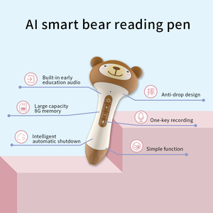 Stylo de lecture ourson pour enfants, jouet éducatif portatif, stylo vocal en plastique, pour lire, convient aux livres - Product Image 5