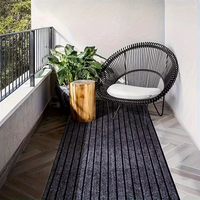 Tapis de porte de bureau personnalisé de luxe, durable, antidérapant, rembourré, épais (5-6 mm), avec support en PVC et 7 bandes, vente en gros