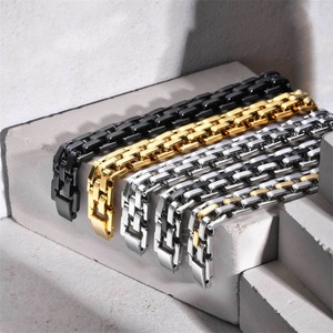 Factory Watchband Health Pure Design Wrist Fashion Stainless Steel Bracelet for <b>Men</b> - Product Image 6