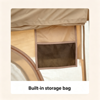 Tente de camping gonflable d'extérieur à grande capacité, résistante aux intempéries, avec moustiquaire haute densité anti-moustiques