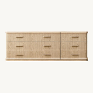 Cómoda Moderna <span class=keywords><strong>de</strong></span> Lujo <span class=keywords><strong>de</strong></span> Fábrica, Cómoda Larga y Ancha <span class=keywords><strong>de</strong></span> Madera para Armario con 9 Cajones - Product Image 1